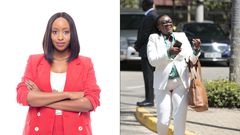 Media personality Janet Mbugua shows solidarity with Senator Gloria Orwoba's cause on menstrual health policy reforms