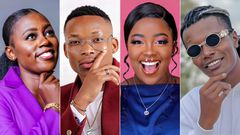 A collage of Akothee, Otile Brown, Jackie Matubia and Tyler Mbaya