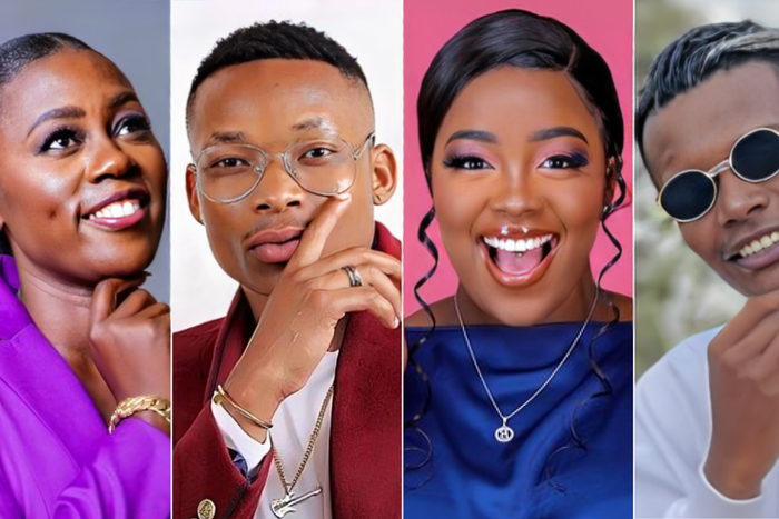 A collage of Akothee, Otile Brown, Jackie Matubia and Tyler Mbaya