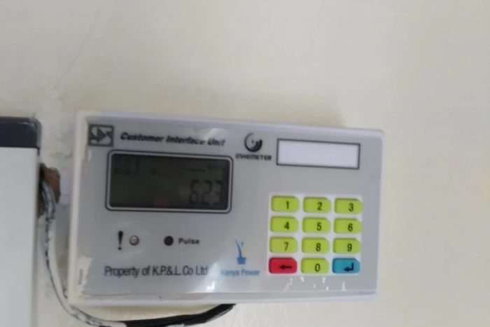 A Kenyan power token metre