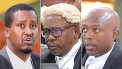 Lawyers Somane Mahat, Githu Muigai and Kamau Karori