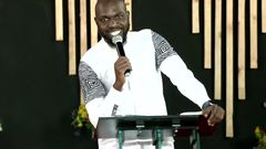 Larry Madowo during the memorial service for the late Jahmby Koikai