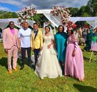 Bonnie Musambi and wife attend Stephen Kasolo's wedding