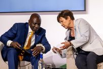 President William Ruto and Kristalina Georgieva, Managing Director of the International Monetary Fund (IMF), at the "New Global Financing Compact" summit in Paris on 22 June 2023.