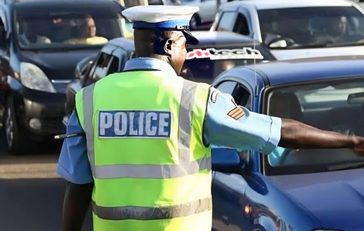 File image of a traffic police officer manning traffic on a road in Nairobi. [Ma3 Route]