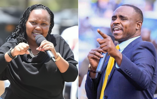 A collage of former Senator Millicent Omanga and UDA Secretary General Cleophas Malalah