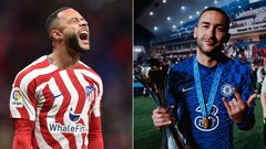 Memphis Depay (left) and Hakim Ziyech
