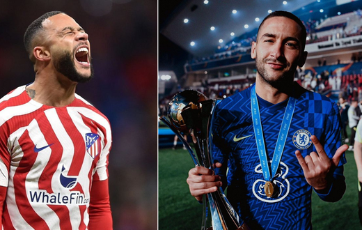 Memphis Depay (left) and Hakim Ziyech