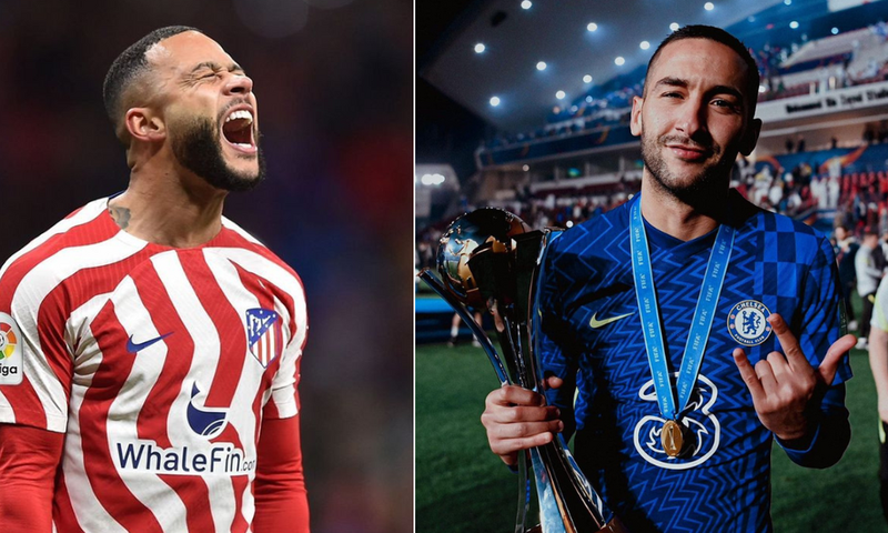 Memphis Depay (left) and Hakim Ziyech