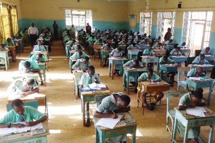 candidates sit for their KCPE exams