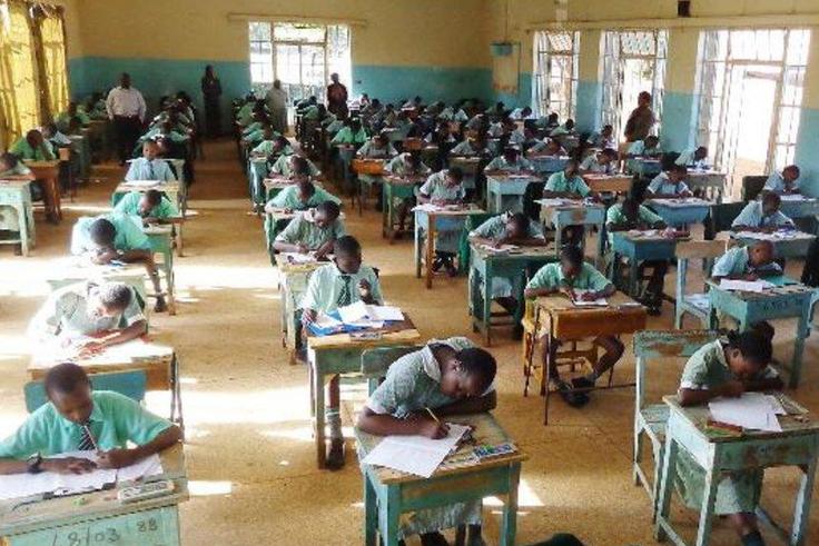 candidates sit for their KCPE exams
