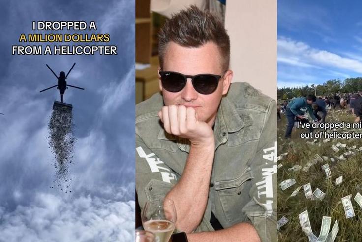 Here's why Czech influencer dropped $1 million cash from a helicopter to his fans as gift