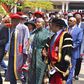 Former CS Amina Mohamed during her installation as Chancellor of the International University of East Africa in Kampala, Uganda