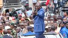 President William Ruto addressing a public rally