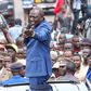 President William Ruto addressing a public rally