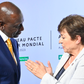 President William Ruto and Kristalina Georgieva, Managing Director of the International Monetary Fund (IMF), at the "New Global Financing Compact" summit in Paris on 22 June 2023.