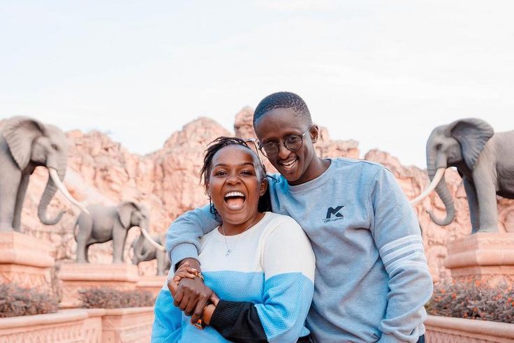 Celebrity couple of Celestine Ndinda and Timothy Kimani popularly known as Wakavinye and Njugush respectively