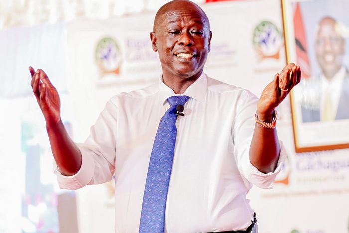 Deputy President Rigathi Gachagua speaking at Muranga University of Technology