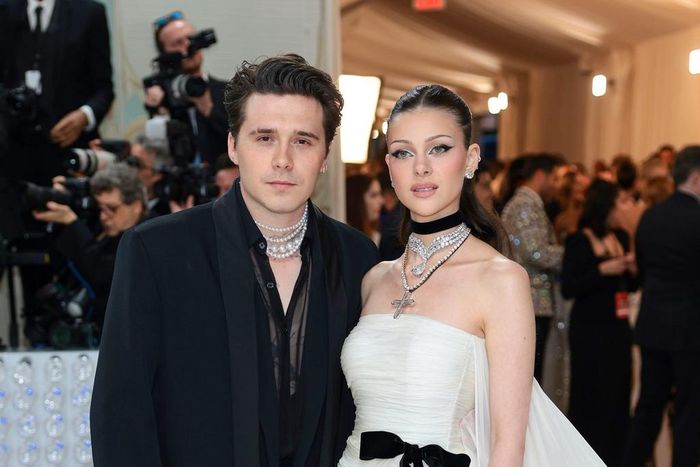 Brooklyn Beckham and Nicola Peltz attend the 2023 Met Gala.Dimitrios Kambouris/Getty Images