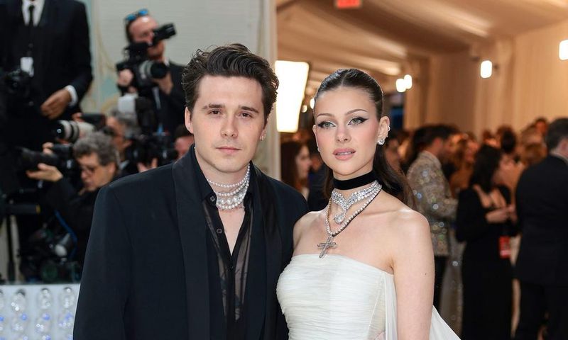 Brooklyn Beckham and Nicola Peltz attend the 2023 Met Gala.Dimitrios Kambouris/Getty Images