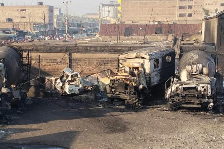 The aftermath of the Embakasi fire tragedy