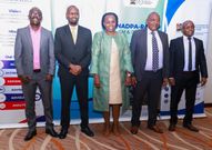 Data Commissioner Immaculate Kassait together with representatives from the ODPC and Ministry of Information, Communication and the Digital Economy during an engagement with the press in Nairobi on April 29, 2024