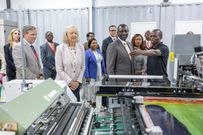President William Ruto and U.S. Ambassador Meg Whitman during the launch of the Nexgen Packaging Kenya EPZ Limited in Athi River, Machakos County on April 23, 2024