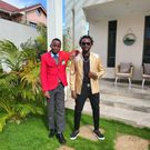 Bahati and his adopted son Morgan Bahati