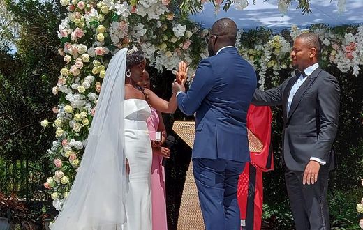 June Ruto and Alexander Ezenagu exchange vows at their wedding