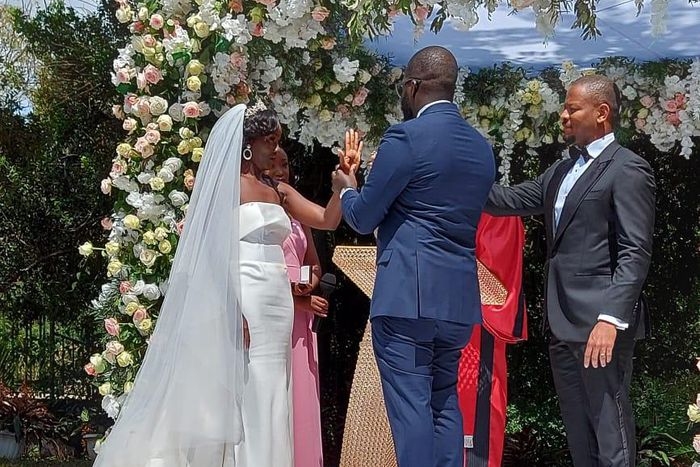 June Ruto and Alexander Ezenagu exchange vows at their wedding
