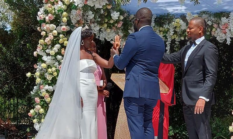June Ruto and Alexander Ezenagu exchange vows at their wedding