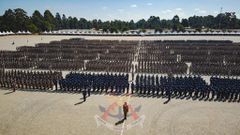 KDF recruits during their pass-out parade in Eldoret on May 15,2024