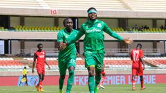 Benson Omala celebrating one of his KPL goals (Photo credit: FKF Premier League)