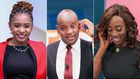 Citizen TV journalists Mashirima Kapombe, Linus Kaikai and Yvonne Okwara