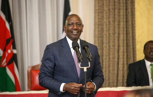 President William Ruto addressing a Parliamentary Group meeting with MPs and Senators in Kenya Kwanza coalition on April 11, 2023