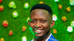 Actor Martin Githinji popularly known as Daddie Marto poses for a photo.