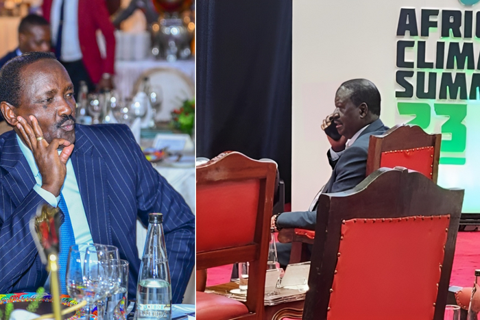 A collage of Kalonzo Musyoka and Raila Odinga