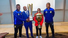 Interior Principal Secretary Raymond Omollo hosted a breakfast meeting with the Kenya Police Bullets and Police FC at Ole Sereni Hotel