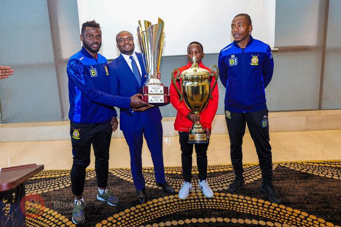 Interior Principal Secretary Raymond Omollo hosted a breakfast meeting with the Kenya Police Bullets and Police FC at Ole Sereni Hotel