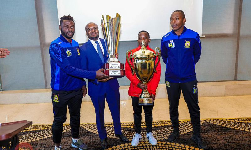 Interior Principal Secretary Raymond Omollo hosted a breakfast meeting with the Kenya Police Bullets and Police FC at Ole Sereni Hotel