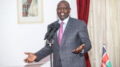 President William Ruto addressing a delegation of Jubilee MPs at State House on Wednesday, February 8, 2023