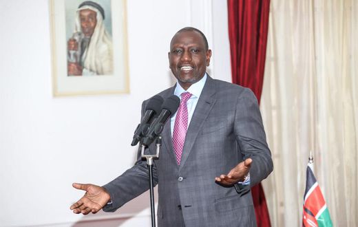 President William Ruto addressing a delegation of Jubilee MPs at State House on Wednesday, February 8, 2023