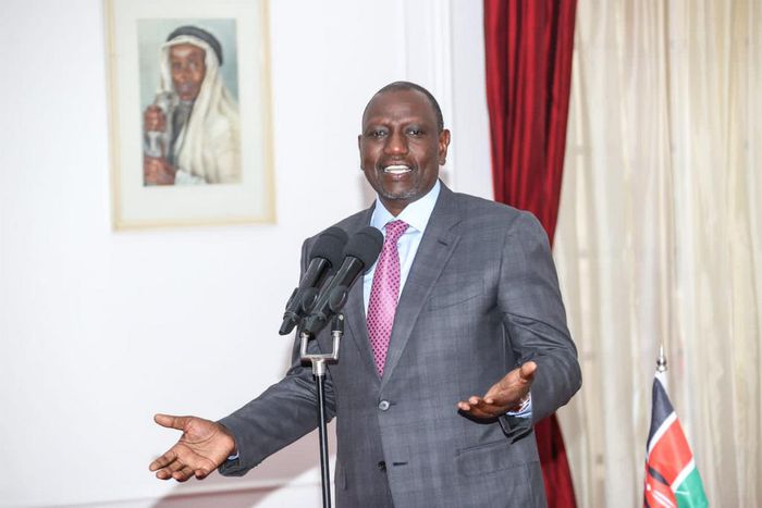 President William Ruto addressing a delegation of Jubilee MPs at State House on Wednesday, February 8, 2023