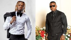 Diamond Platnumz (left) and Harmonize