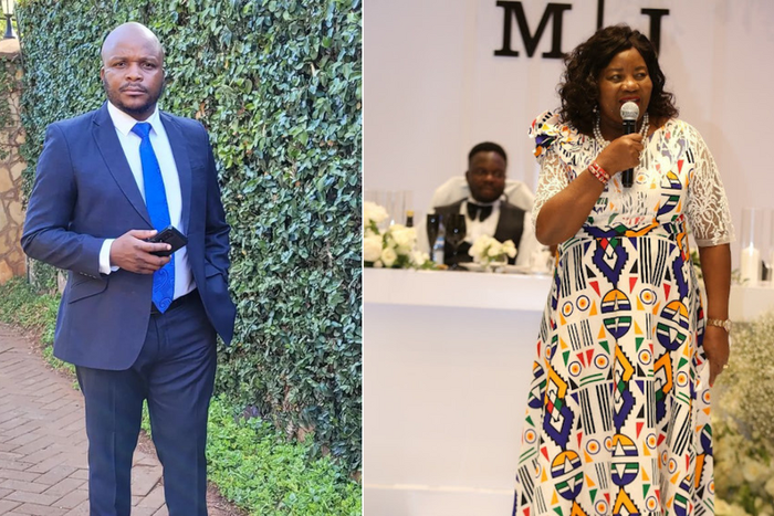 A collage of Jalang'o and Ida Odinga