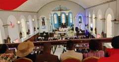 Set up of the church where Musalia Mudavadi's daughter Maryanne & her hubby had their white wedding. (Photo, Salim Swale) source -UGC