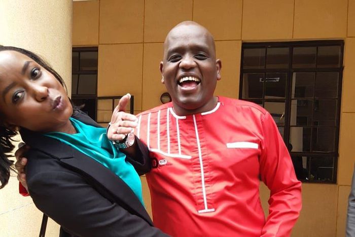Dennis Itumbi and Jacque Maribe