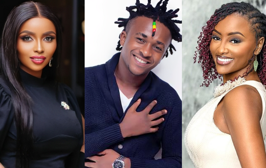From left: Anerlisa Muigai, Miracle Baby and Michelle Ntalami