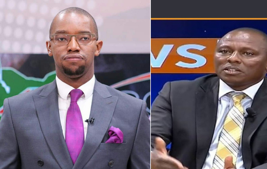 Citizen TV's Waihiga Mwaura and National Assembly Majority Leader Kimani Ichung'wa