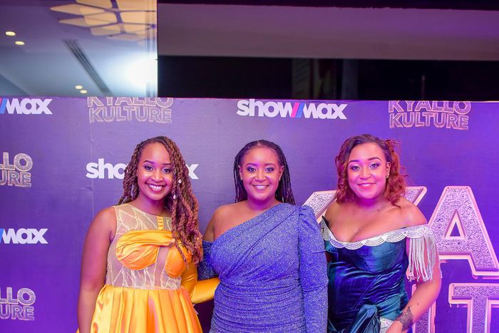 Mercy Kyallo, Gloria Kyallo and Betty Kyallo during the launch of Kyallo Kulture S2